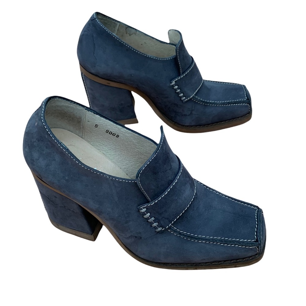 Vintage Y2K Shellys London Blue Loafers